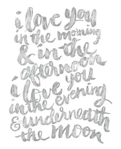 Marie Dumas I Love You Melody in Silver