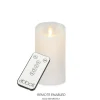 Marie Dumas Indoor/Outdoor Battery White Candle - Medium