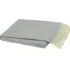 Marie Dumas Italian Herringbone Throw - Light Gray