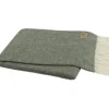 Marie Dumas Italian Herringbone Throw - Hunter