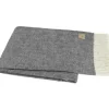 Marie Dumas Italian Herringbone Throw - Graphite