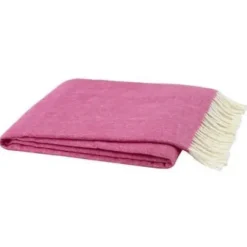 Marie Dumas Italian Herringbone Throw - Wild Orchid