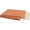 Marie Dumas Italian Herringbone Throw - Mandarin