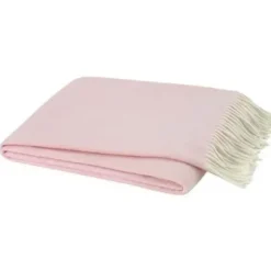 Marie Dumas Italian Herringbone Throw - Cherry Blossom