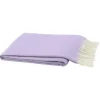 Marie Dumas Italian Herringbone Throw - Lilac