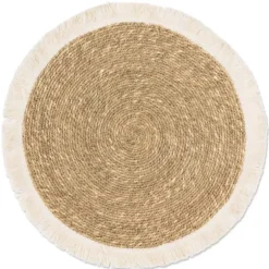 Marie Dumas Ivory Fringed Placemat
