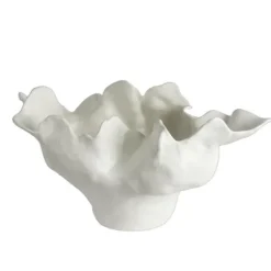 Marie Dumas Ivory Glazed Small Sculpted Bowl