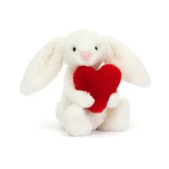 Marie Dumas Jellycat Bashful Little Bunny With Red Love Heart