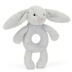 Marie Dumas Jellycat Grey Bunny Ring Rattle