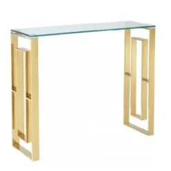 Marie Dumas Jenna Gold Console Table
