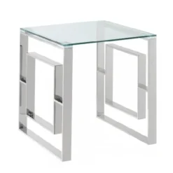 Marie Dumas Jenna Silver End Table