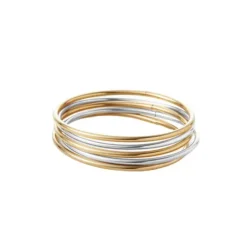 Marie Dumas Jenny Bird Dane Two Tone Set of Five Bangles
