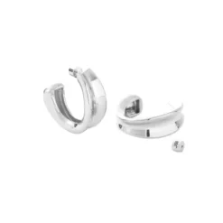 Marie Dumas Jenny Bird Doune Silver Hoops
