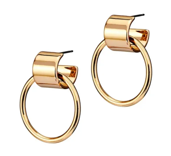 Marie Dumas Jenny Bird Faye Gold Knockers Earrings