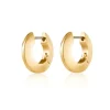Marie Dumas Jenny Bird Gold Hinged Hoop
