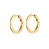 Marie Dumas Jenny Bird Gold Toni Hinged Hoop Earrings