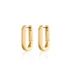 Marie Dumas Jenny Bird Gold U-Link Earrings