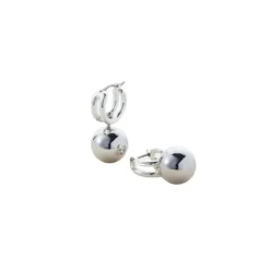 Marie Dumas Jenny Bird Lyra Silver Huggies