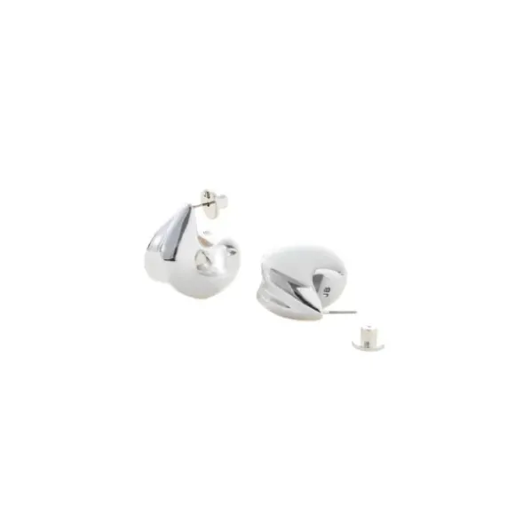 Marie Dumas Jenny Bird Nouveaux Puff Silver Earrings