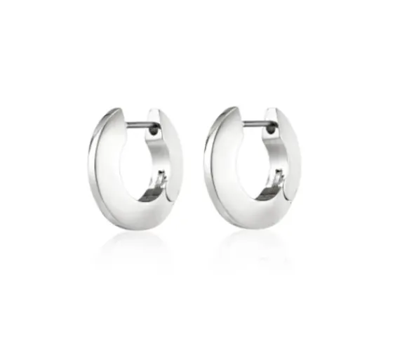 Marie Dumas Jenny Bird Silver Hinged Hoop