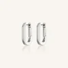 Marie Dumas Jenny Bird Silver U-Link Earrings