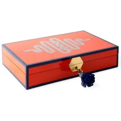 Marie Dumas Jonathan Adler Eden Orange Jewelry Box