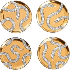 Marie Dumas Jonathan Adler Eden Set of 4 Coasters