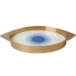 Marie Dumas Jonathan Adler Harlequin Blue Eye Tray