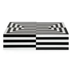 Marie Dumas Jonathan Adler Large Op Art Box