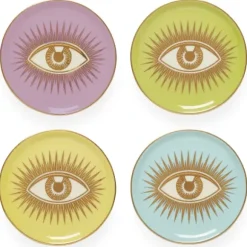 Marie Dumas Jonathan Adler Le Wink Coasters Set of Four
