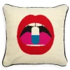 Marie Dumas Jonathan Adler Lips Full Dose Pillow