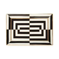 Marie Dumas Jonathan Adler Op Art Rectangular Tray
