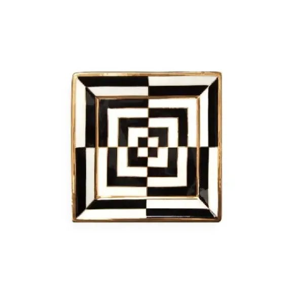Marie Dumas Jonathan Adler Op Art Square Tray