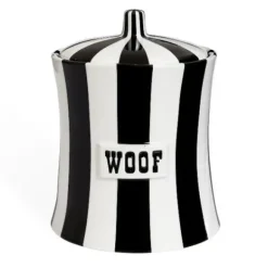 Marie Dumas Jonathan Adler Vice Canister Woof 7.75" - Black