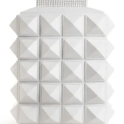 Marie Dumas Jonathan Adler White Charade Studded Vase