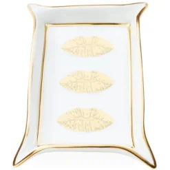 Marie Dumas Jonathan Adler White Lips Valey Tray