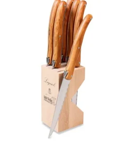Marie Dumas Laguiole by Andre Verdier Olive Wood Steak Knives
