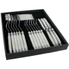 Marie Dumas Laguiole by Andre Verdier 24pc White Flatware Set