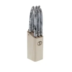 Marie Dumas Laguiole by Andre Verdier Marbled Grey Steak Knives