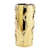 Marie Dumas Large Gold Met Swivel Vase