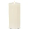 Marie Dumas Large Ivory Lightli Wick to Flame Candle 4x9"