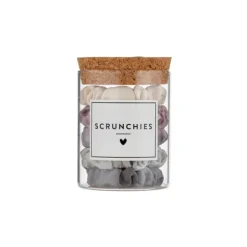 Marie Dumas Large Lilac Ash Ombre Satin Scunchies in Jar