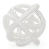 Marie Dumas Large White Glass Knot Ball