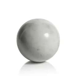 Marie Dumas Large White Marble Ball
