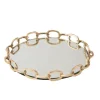 Marie Dumas Linked Mirrored Tray Brass - Large