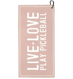 Marie Dumas Live Love Play Pickleball Sport Towel