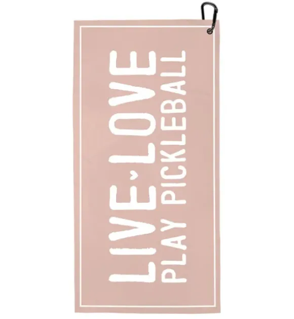Marie Dumas Live Love Play Pickleball Sport Towel