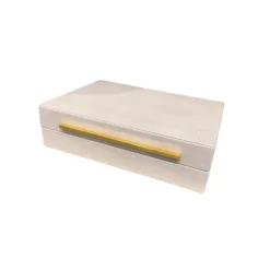 Marie Dumas Lizard Ivory Large Box