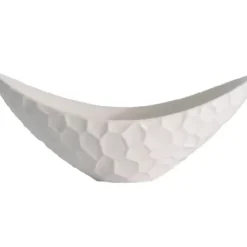 Marie Dumas Long Matte White Honeycomb Bowl
