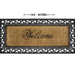 Marie Dumas Long ''Welcome'' Doormat 22 x 48''
